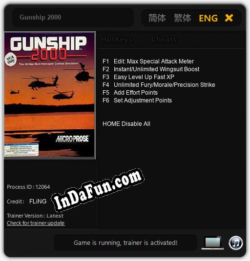 Trainer for Gunship 2000 [v1.0.6]