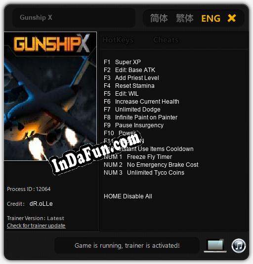 Gunship X: Trainer +15 [v1.7]