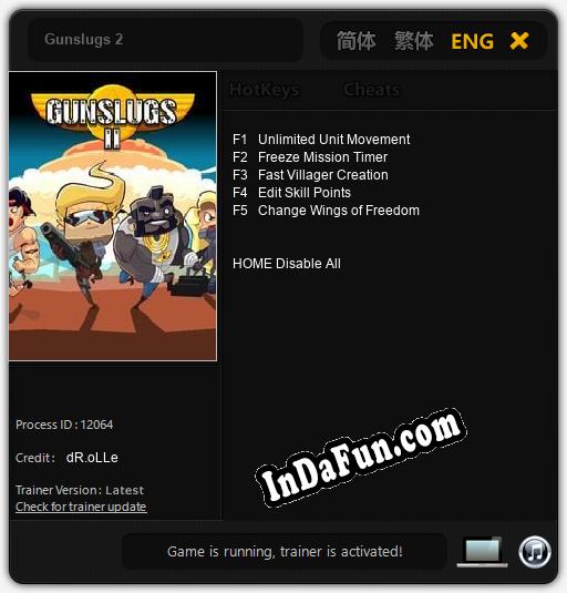 Gunslugs 2: Cheats, Trainer +5 [dR.oLLe]