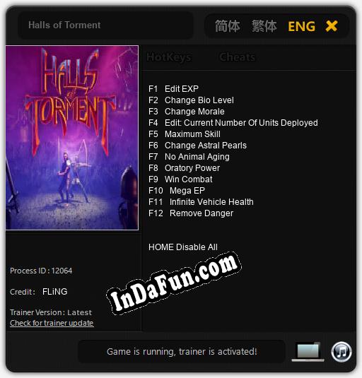 Halls of Torment: Trainer +12 [v1.4]