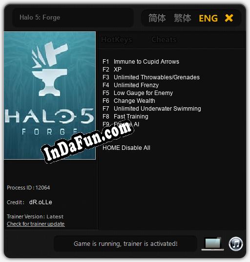 Halo 5: Forge: Trainer +9 [v1.4]