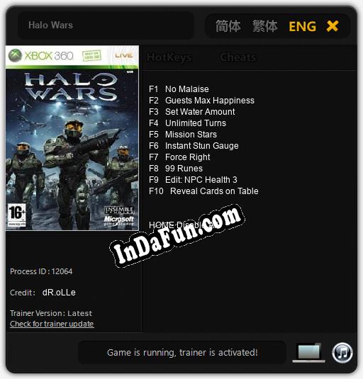 Halo Wars: Trainer +10 [v1.2]