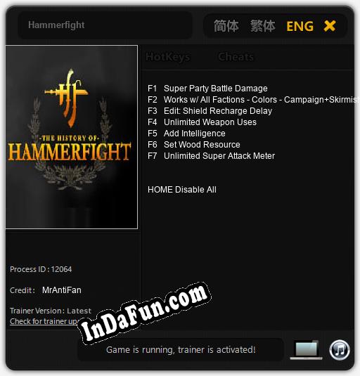 Hammerfight: TRAINER AND CHEATS (V1.0.15)