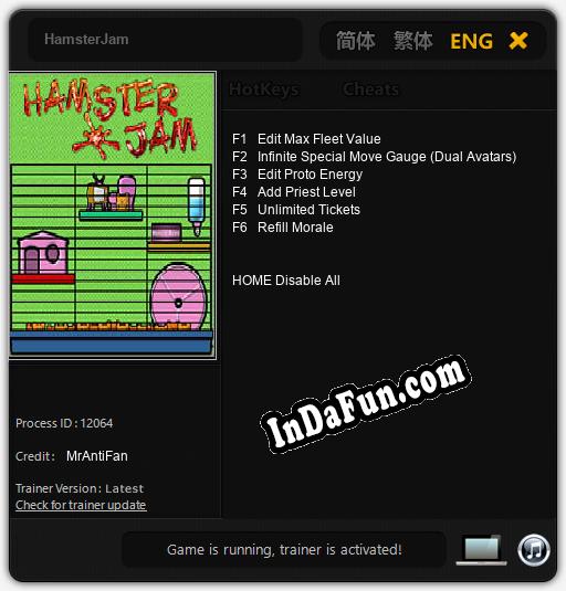 HamsterJam: Cheats, Trainer +6 [MrAntiFan]