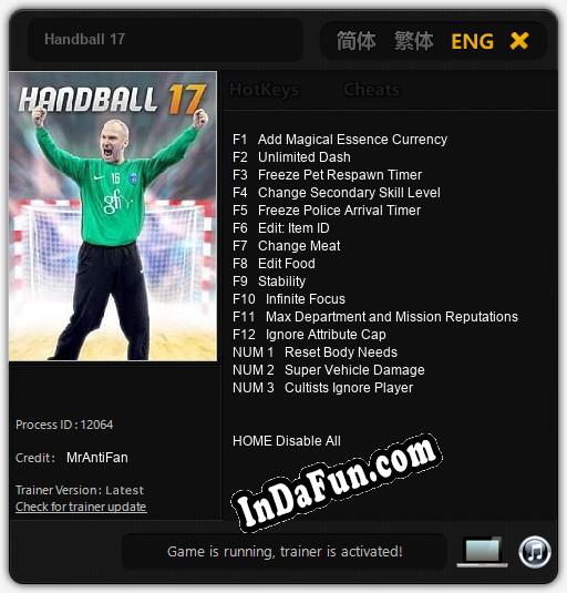 Handball 17: TRAINER AND CHEATS (V1.0.3)