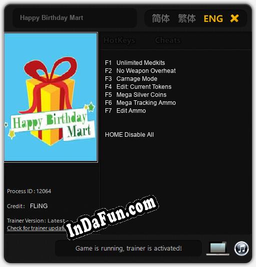 Happy Birthday Mart: TRAINER AND CHEATS (V1.0.17)