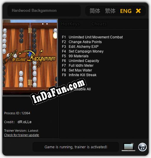 Trainer for Hardwood Backgammon [v1.0.9]