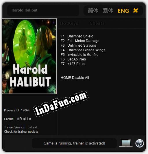 Trainer for Harold Halibut [v1.0.7]