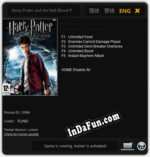 Harry Potter and the Half-Blood Prince: TRAINER AND CHEATS (V1.0.30)