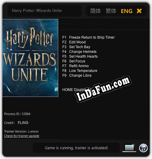 Harry Potter: Wizards Unite: Cheats, Trainer +9 [FLiNG]