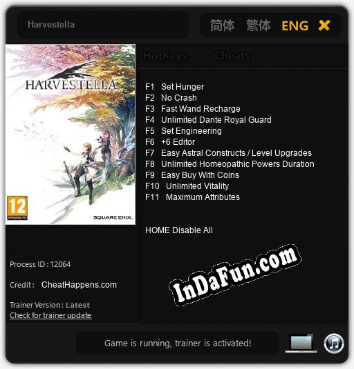 Harvestella: Cheats, Trainer +11 [CheatHappens.com]