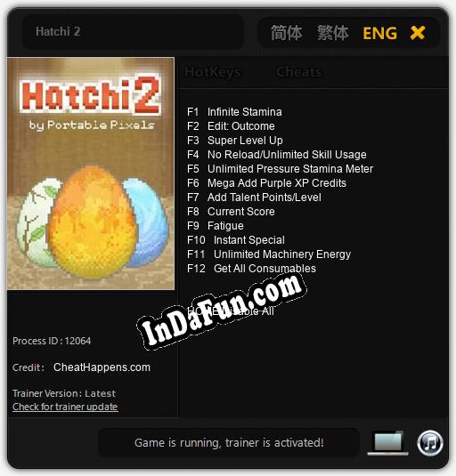 Trainer for Hatchi 2 [v1.0.2]