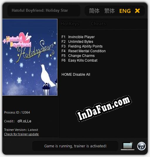 Hatoful Boyfriend: Holiday Star: Cheats, Trainer +6 [dR.oLLe]