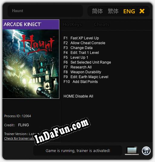 Haunt: TRAINER AND CHEATS (V1.0.13)