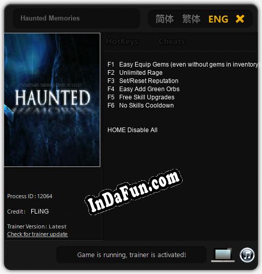 Trainer for Haunted Memories [v1.0.9]