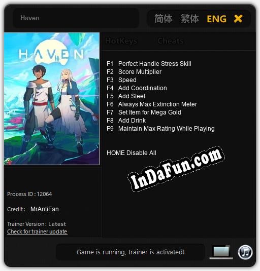 Haven: TRAINER AND CHEATS (V1.0.79)