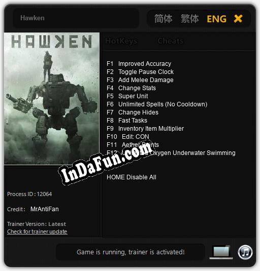 Hawken: TRAINER AND CHEATS (V1.0.14)