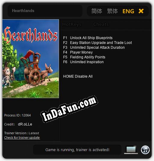 Hearthlands: TRAINER AND CHEATS (V1.0.16)