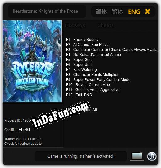Hearthstone: Knights of the Frozen Throne: Cheats, Trainer +12 [FLiNG]