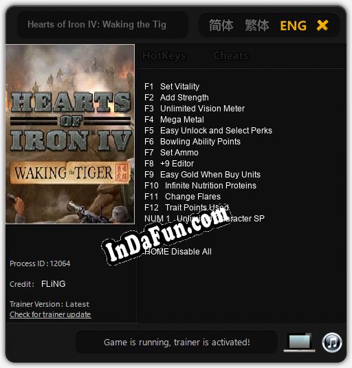 Hearts of Iron IV: Waking the Tiger: Cheats, Trainer +13 [FLiNG]