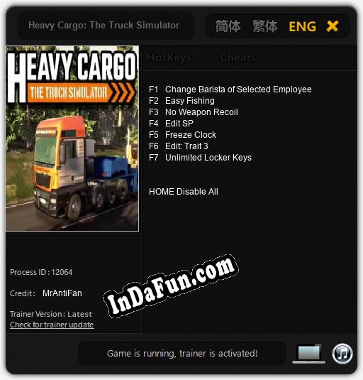 Heavy Cargo: The Truck Simulator: TRAINER AND CHEATS (V1.0.92)