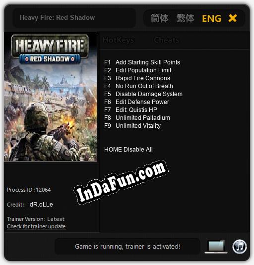 Heavy Fire: Red Shadow: Trainer +9 [v1.3]