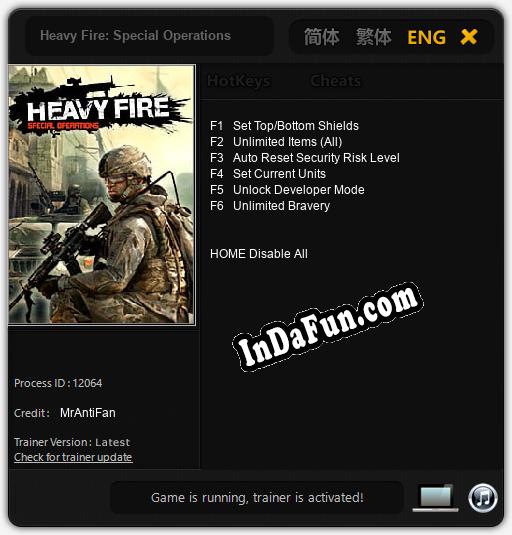 Heavy Fire: Special Operations: Trainer +6 [v1.4]