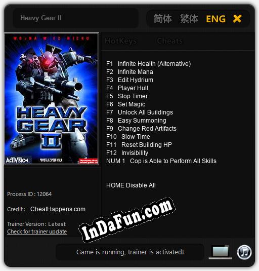 Heavy Gear II: Trainer +13 [v1.7]