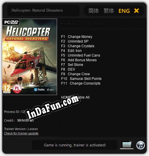 Helicopter: Natural Disasters: TRAINER AND CHEATS (V1.0.59)