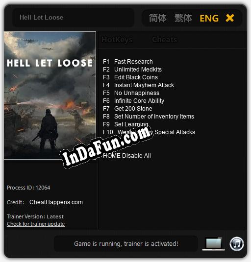 Hell Let Loose: Trainer +10 [v1.3]