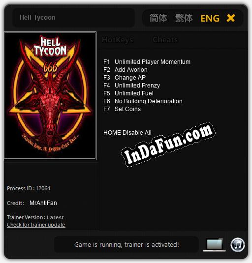 Hell Tycoon: Trainer +7 [v1.4]