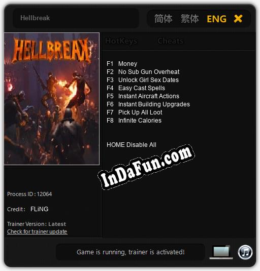 Hellbreak: Cheats, Trainer +8 [FLiNG]
