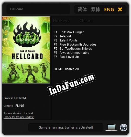 Hellcard: Cheats, Trainer +7 [FLiNG]