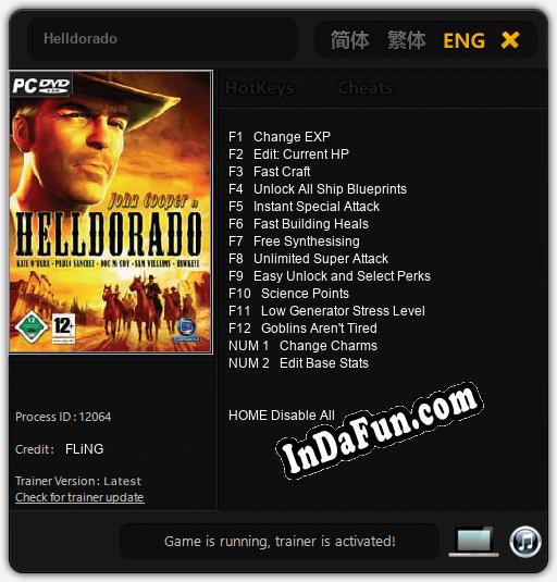 Helldorado: TRAINER AND CHEATS (V1.0.24)