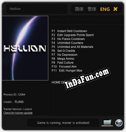 Hellion: Cheats, Trainer +11 [FLiNG]