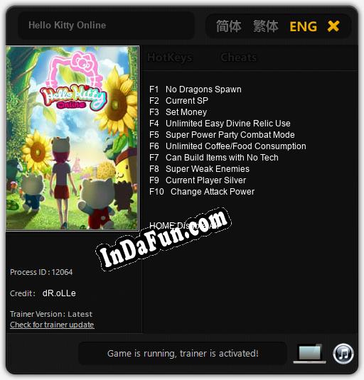 Hello Kitty Online: Cheats, Trainer +10 [dR.oLLe]