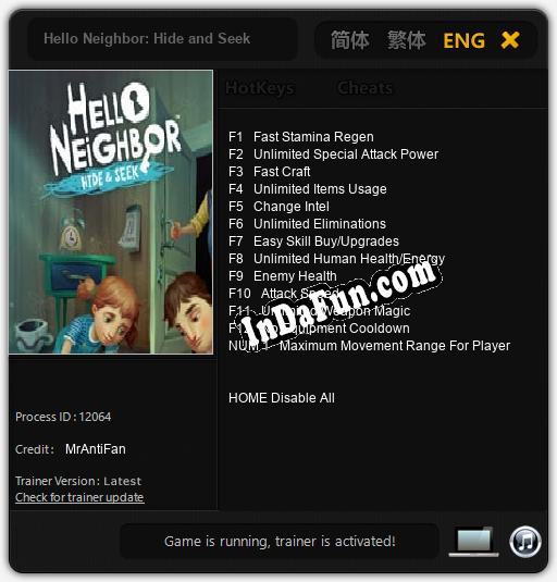 Hello Neighbor: Hide and Seek: TRAINER AND CHEATS (V1.0.75)