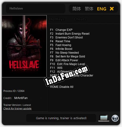 Hellslave: Trainer +13 [v1.9]