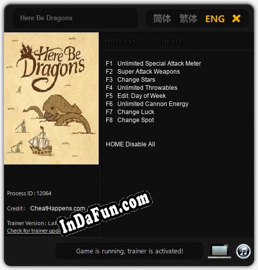 Here Be Dragons: Cheats, Trainer +8 [CheatHappens.com]