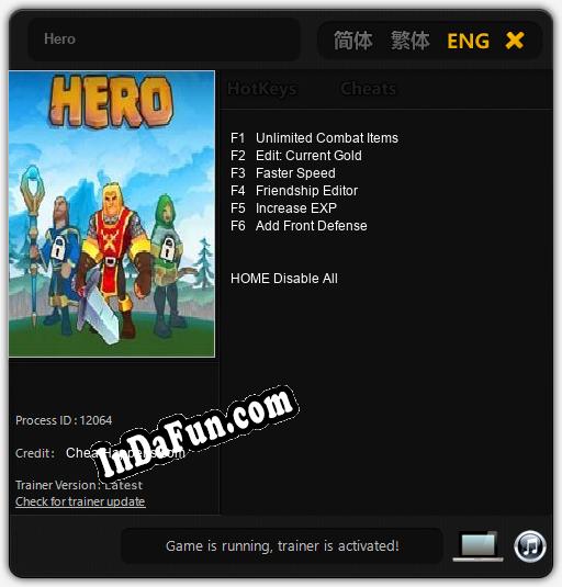 Hero: Trainer +6 [v1.8]