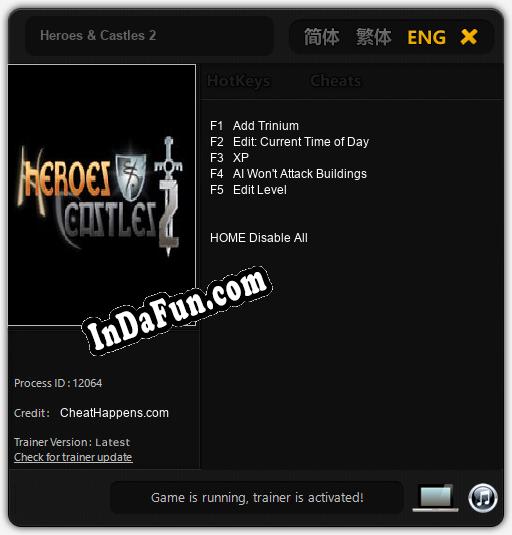 Heroes & Castles 2: TRAINER AND CHEATS (V1.0.71)
