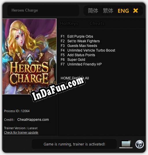 Heroes Charge: Cheats, Trainer +7 [CheatHappens.com]