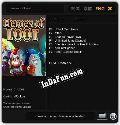 Heroes of Loot: Trainer +7 [v1.3]