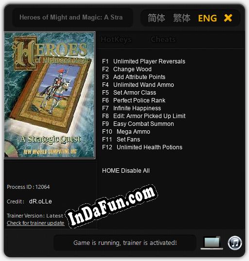 Heroes of Might and Magic: A Strategic Quest: Cheats, Trainer +12 [dR.oLLe]