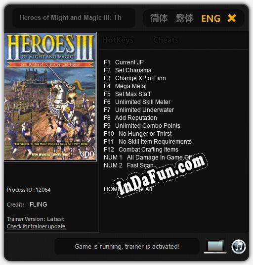 Heroes of Might and Magic III: The Restoration of Erathia: Cheats, Trainer +14 [FLiNG]
