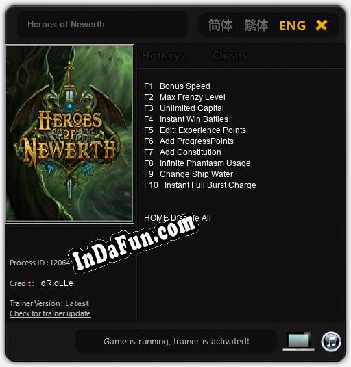Trainer for Heroes of Newerth [v1.0.8]