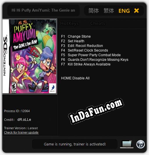 Hi Hi Puffy AmiYumi: The Genie and the Amp: Cheats, Trainer +7 [dR.oLLe]