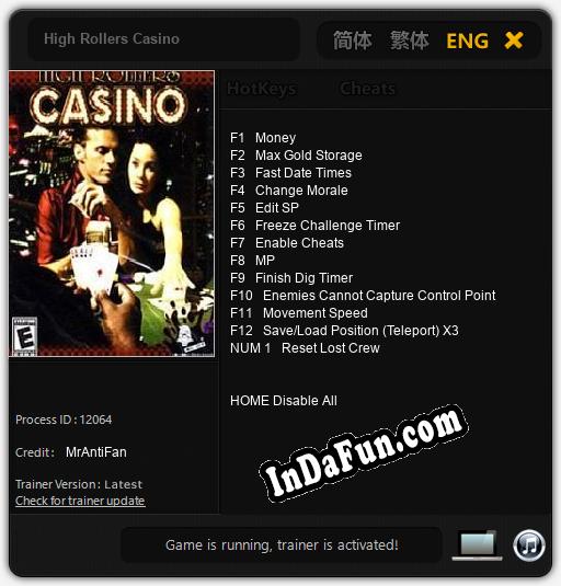 High Rollers Casino: Trainer +13 [v1.2]