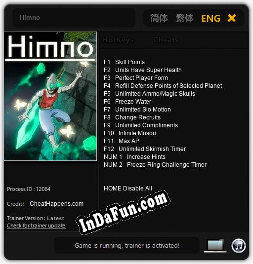 Himno: TRAINER AND CHEATS (V1.0.12)