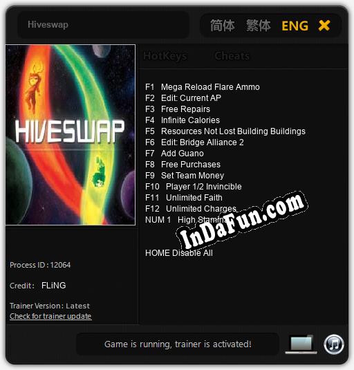 Hiveswap: TRAINER AND CHEATS (V1.0.49)